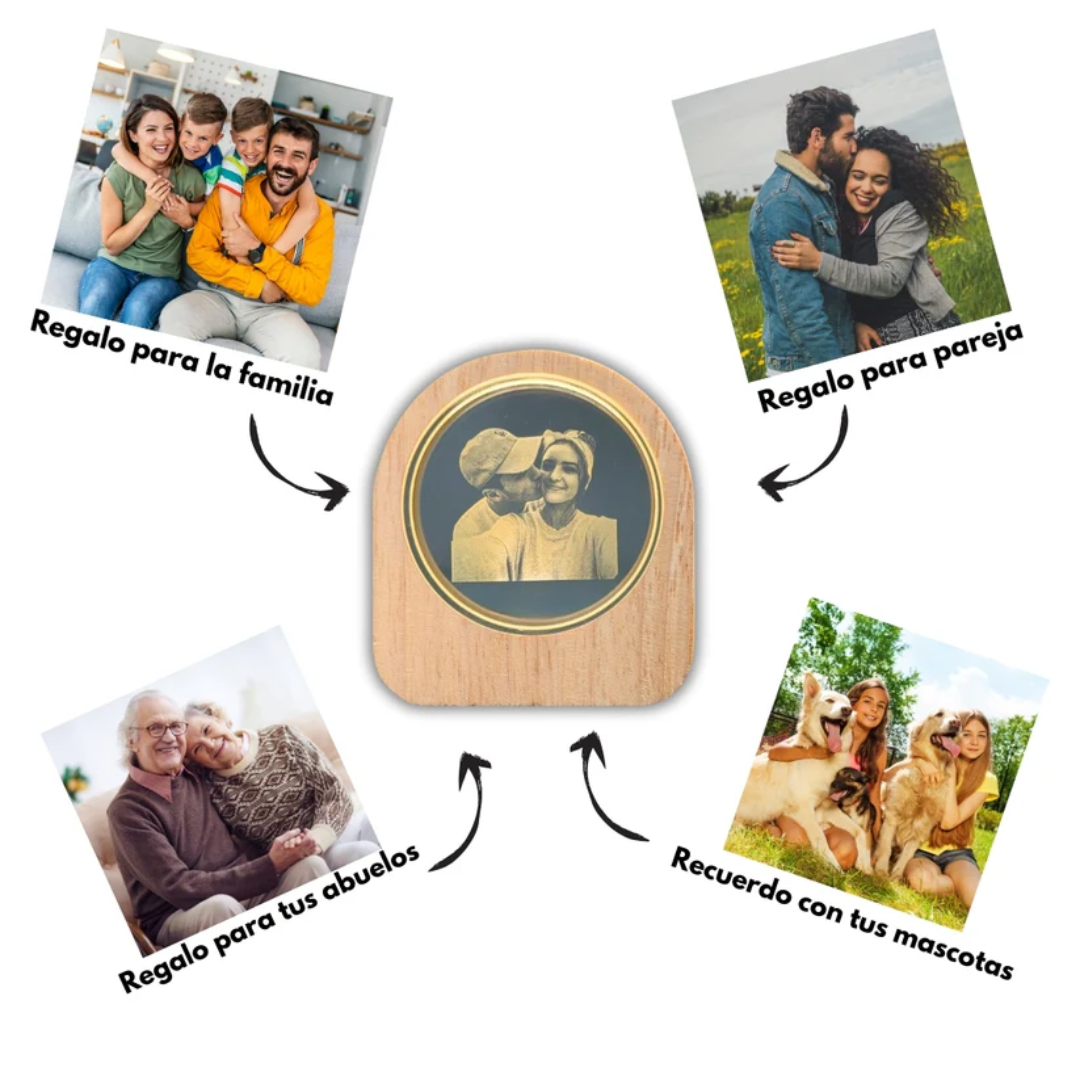 Esfera De Cristal con Foto Personalizada