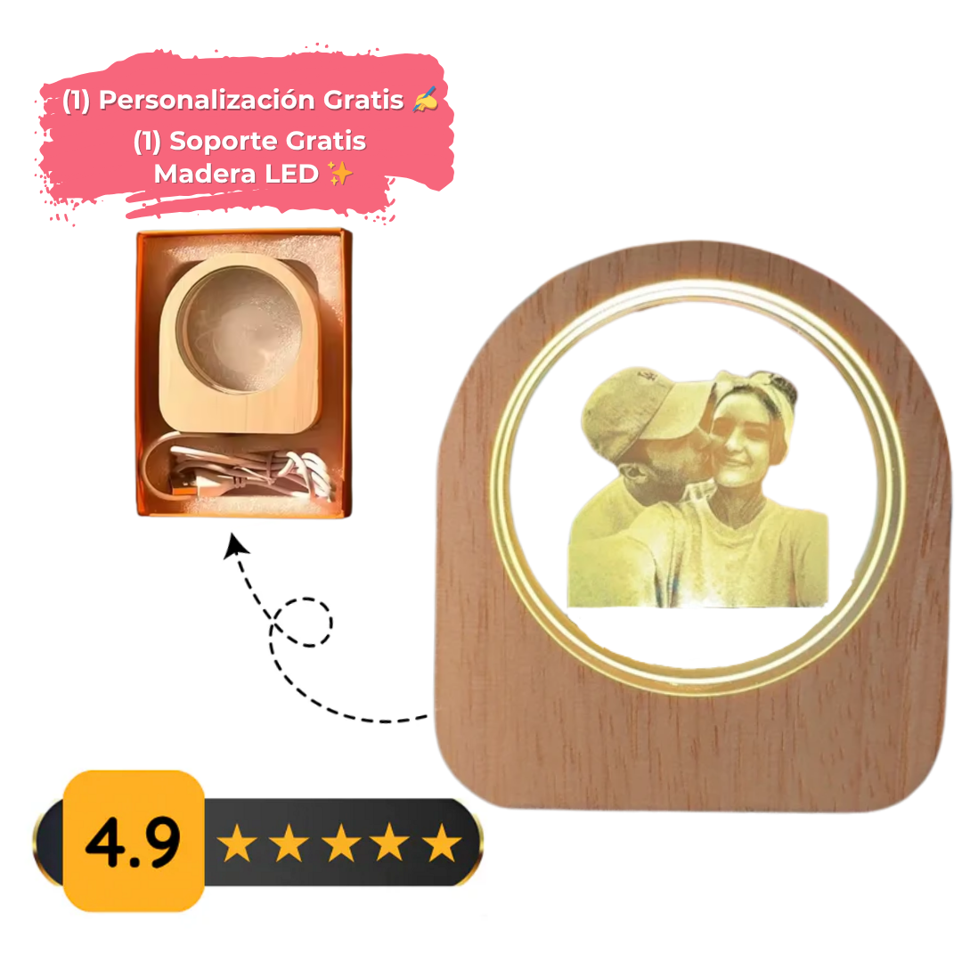 Esfera De Cristal con Foto Personalizada